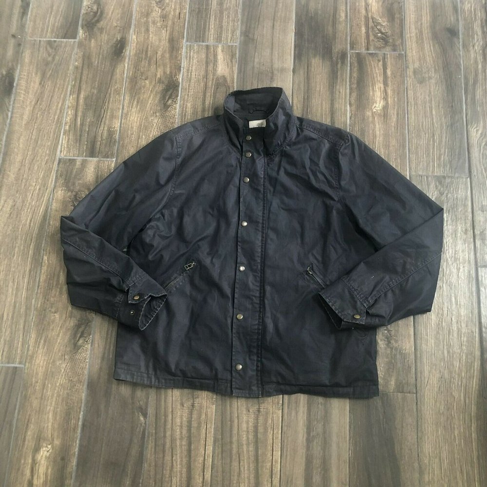 Jack Spade Men's Navy Button-Front Jacket